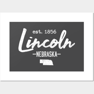 Lincoln Nebraska City State Vintage Posters and Art